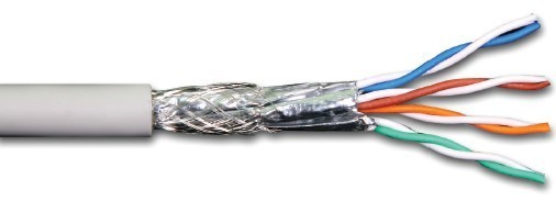 5E类双屏蔽屏蔽双绞线缆